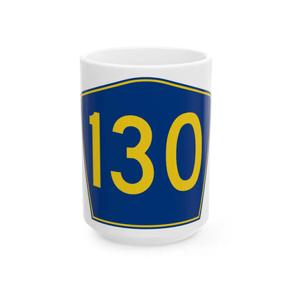 PR secondary 130 (Puerto Rico) (Road Sign) White Coffee Mug 15oz - Go Mug Yourself