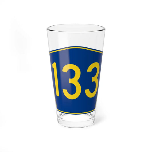 PR secondary 133 (Puerto Rico) (Road Sign) Pint Glass 16oz 16oz - Go Mug Yourself