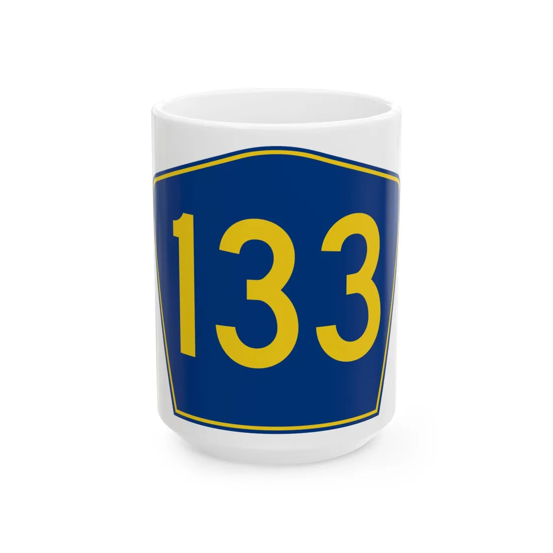 PR secondary 133 (Puerto Rico) (Road Sign) White Coffee Mug 15oz - Go Mug Yourself
