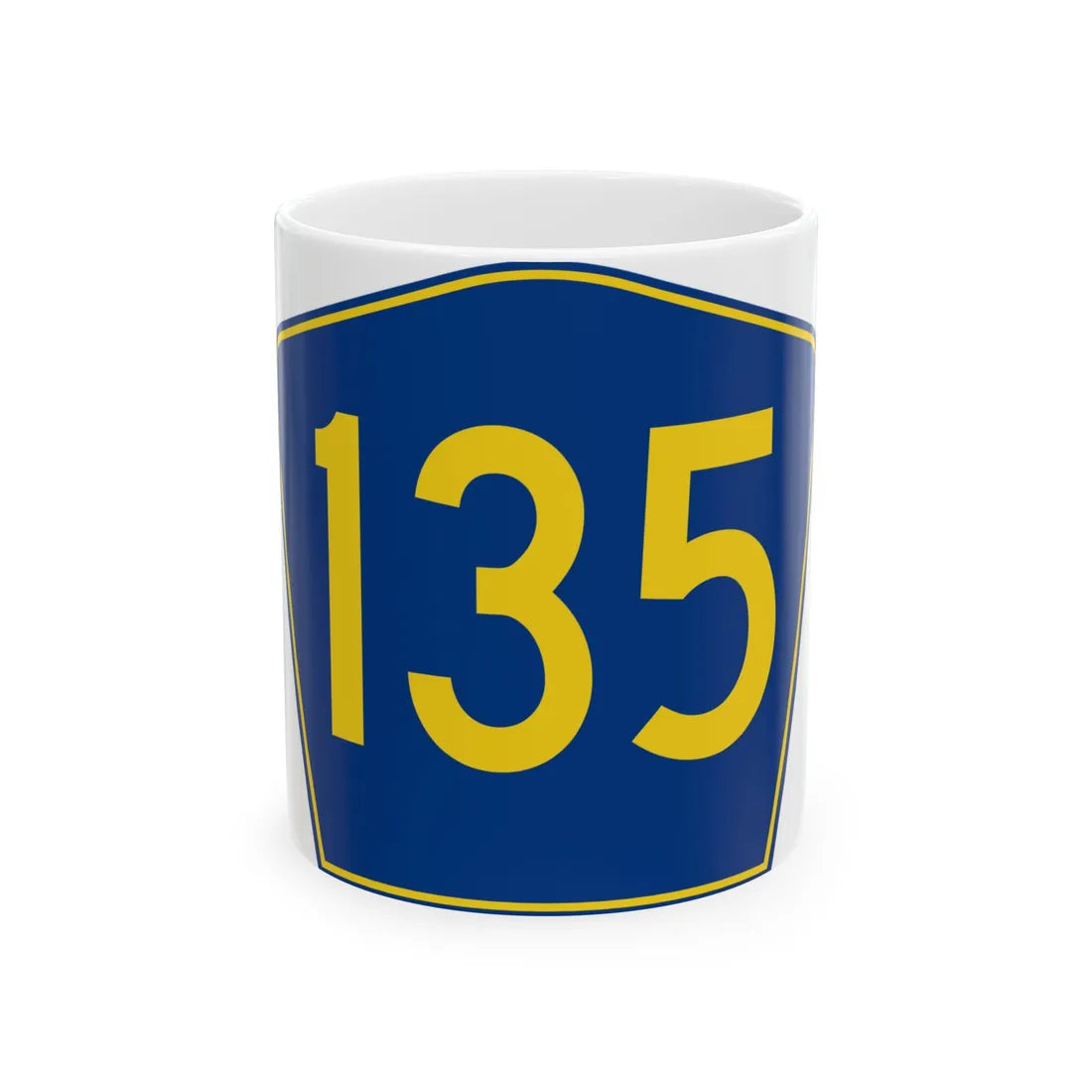 PR secondary 135 (Puerto Rico) (Road Sign) White Coffee Mug 11oz - Go Mug Yourself