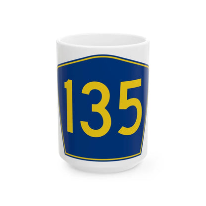 PR secondary 135 (Puerto Rico) (Road Sign) White Coffee Mug 15oz - Go Mug Yourself