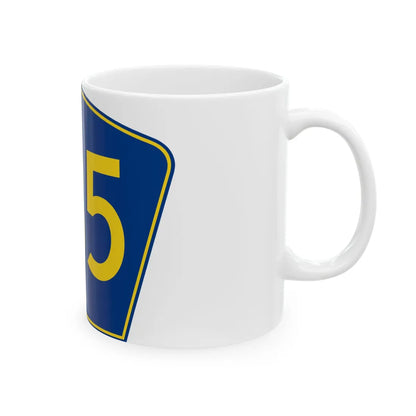 PR secondary 135 (Puerto Rico) (Road Sign) White Coffee Mug - Go Mug Yourself