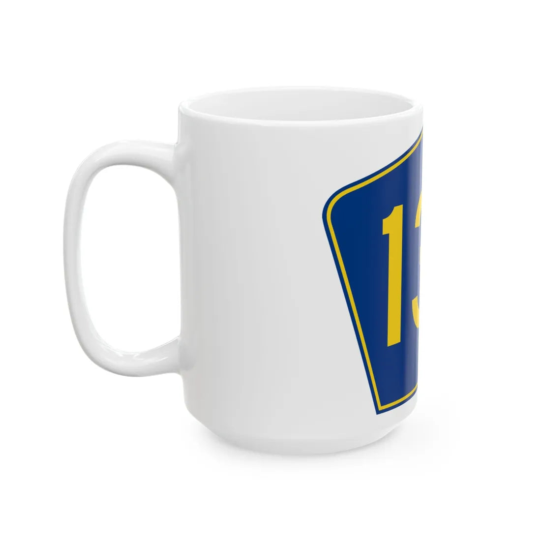 PR secondary 135 (Puerto Rico) (Road Sign) White Coffee Mug - Go Mug Yourself