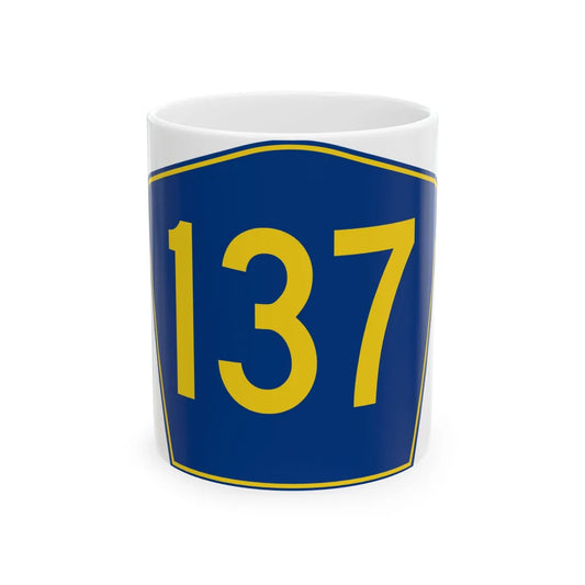 PR secondary 137 (Puerto Rico) (Road Sign) White Coffee Mug 11oz - Go Mug Yourself