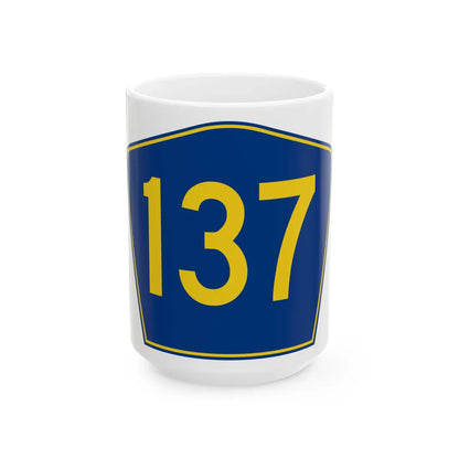 PR secondary 137 (Puerto Rico) (Road Sign) White Coffee Mug 15oz - Go Mug Yourself