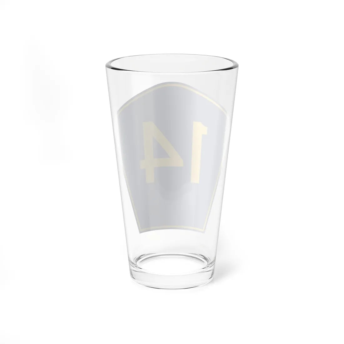 PR secondary 14 (Puerto Rico) (Road Sign) Pint Glass 16oz - Go Mug Yourself