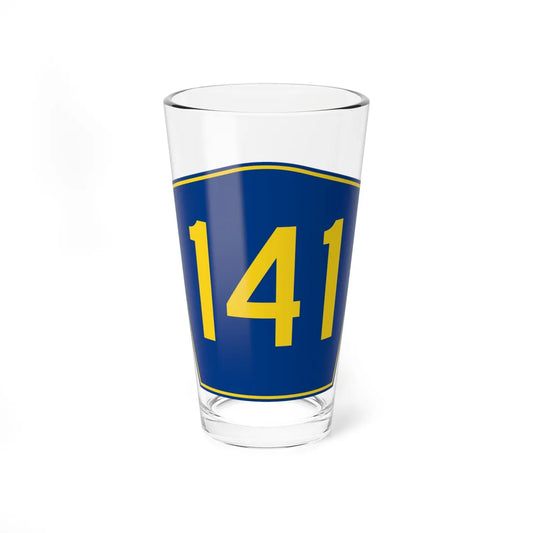 PR secondary 141 (Puerto Rico) (Road Sign) Pint Glass 16oz 16oz - Go Mug Yourself