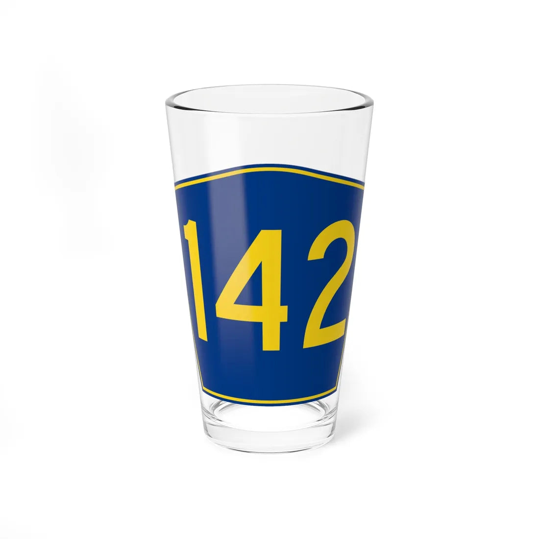 PR secondary 142 (Puerto Rico) (Road Sign) Pint Glass 16oz 16oz - Go Mug Yourself