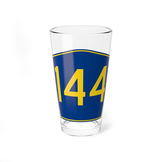 PR secondary 144 (Puerto Rico) (Road Sign) Pint Glass 16oz 16oz - Go Mug Yourself