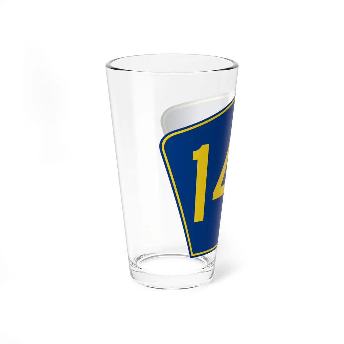 PR secondary 144 (Puerto Rico) (Road Sign) Pint Glass 16oz - Go Mug Yourself