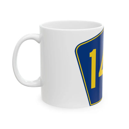 PR secondary 144 (Puerto Rico) (Road Sign) White Coffee Mug - Go Mug Yourself