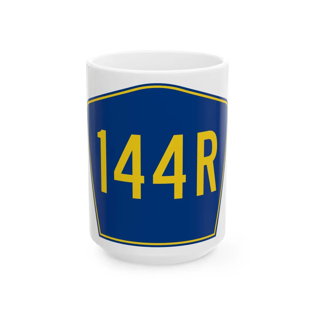 PR secondary 144R (Puerto Rico) (Road Sign) White Coffee Mug 15oz - Go Mug Yourself