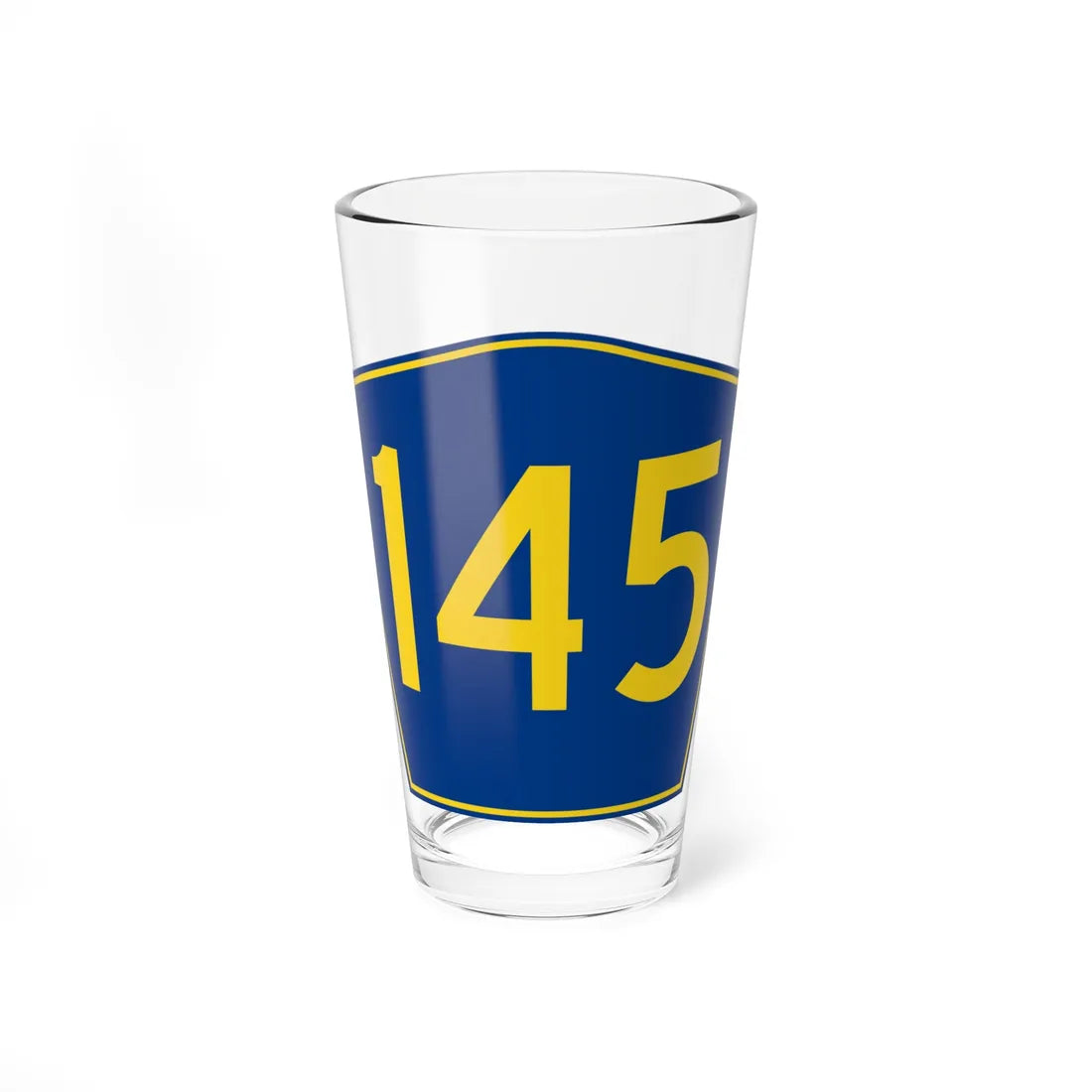 PR secondary 145 (Puerto Rico) (Road Sign) Pint Glass 16oz - Go Mug Yourself