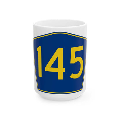 PR secondary 145 (Puerto Rico) (Road Sign) White Coffee Mug 15oz - Go Mug Yourself