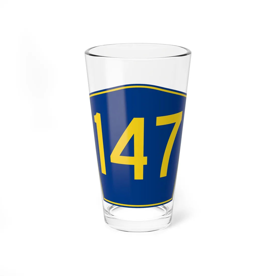 PR secondary 147 (Puerto Rico) (Road Sign) Pint Glass 16oz 16oz - Go Mug Yourself