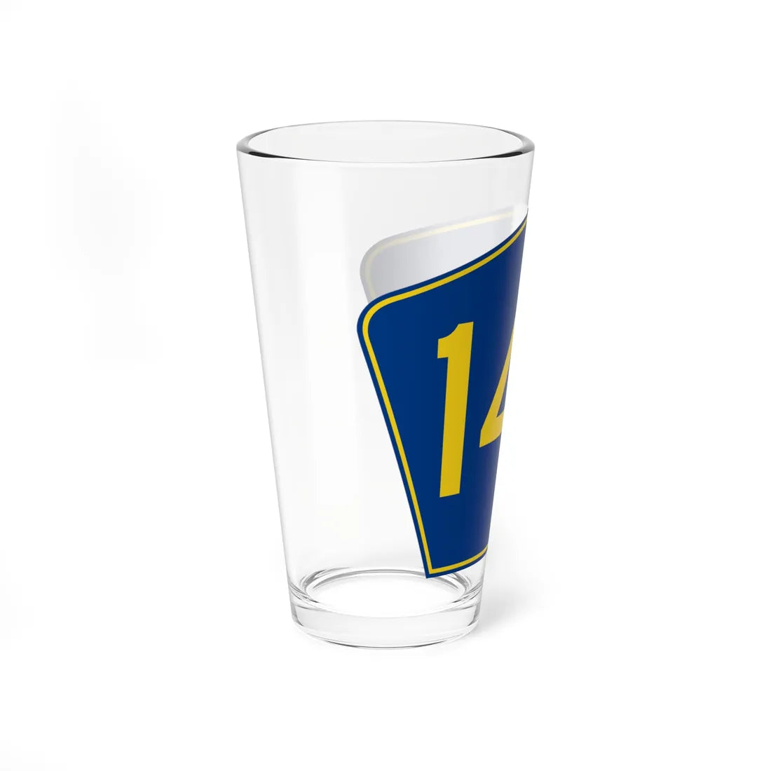 PR secondary 148 (Puerto Rico) (Road Sign) Pint Glass 16oz - Go Mug Yourself