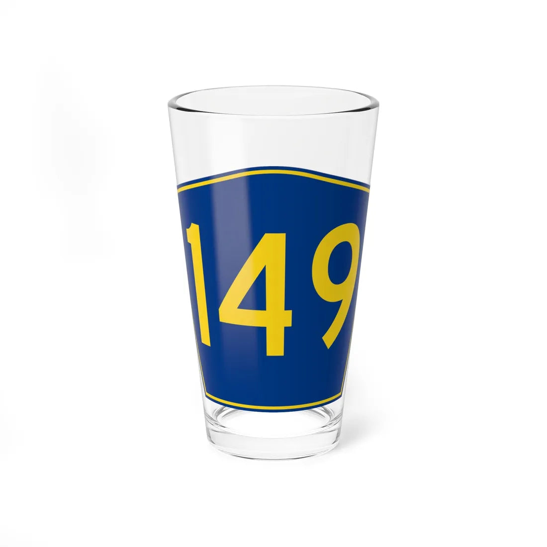 PR secondary 149 (Puerto Rico) (Road Sign) Pint Glass 16oz 16oz - Go Mug Yourself
