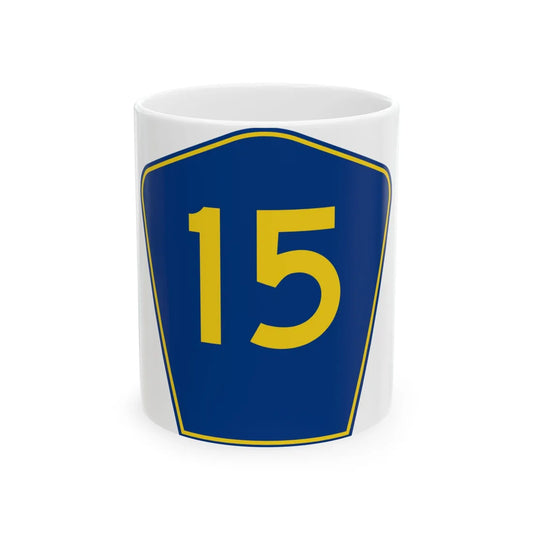 PR secondary 15 (Puerto Rico) (Road Sign) White Coffee Mug 11oz - Go Mug Yourself