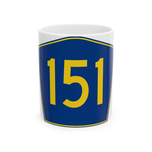 PR secondary 151 (Puerto Rico) (Road Sign) White Coffee Mug 11oz - Go Mug Yourself