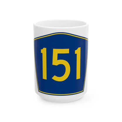 PR secondary 151 (Puerto Rico) (Road Sign) White Coffee Mug 15oz - Go Mug Yourself