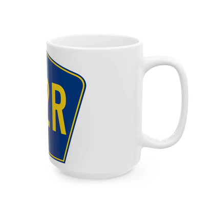 PR secondary 152R (Puerto Rico) (Road Sign) White Coffee Mug - Go Mug Yourself