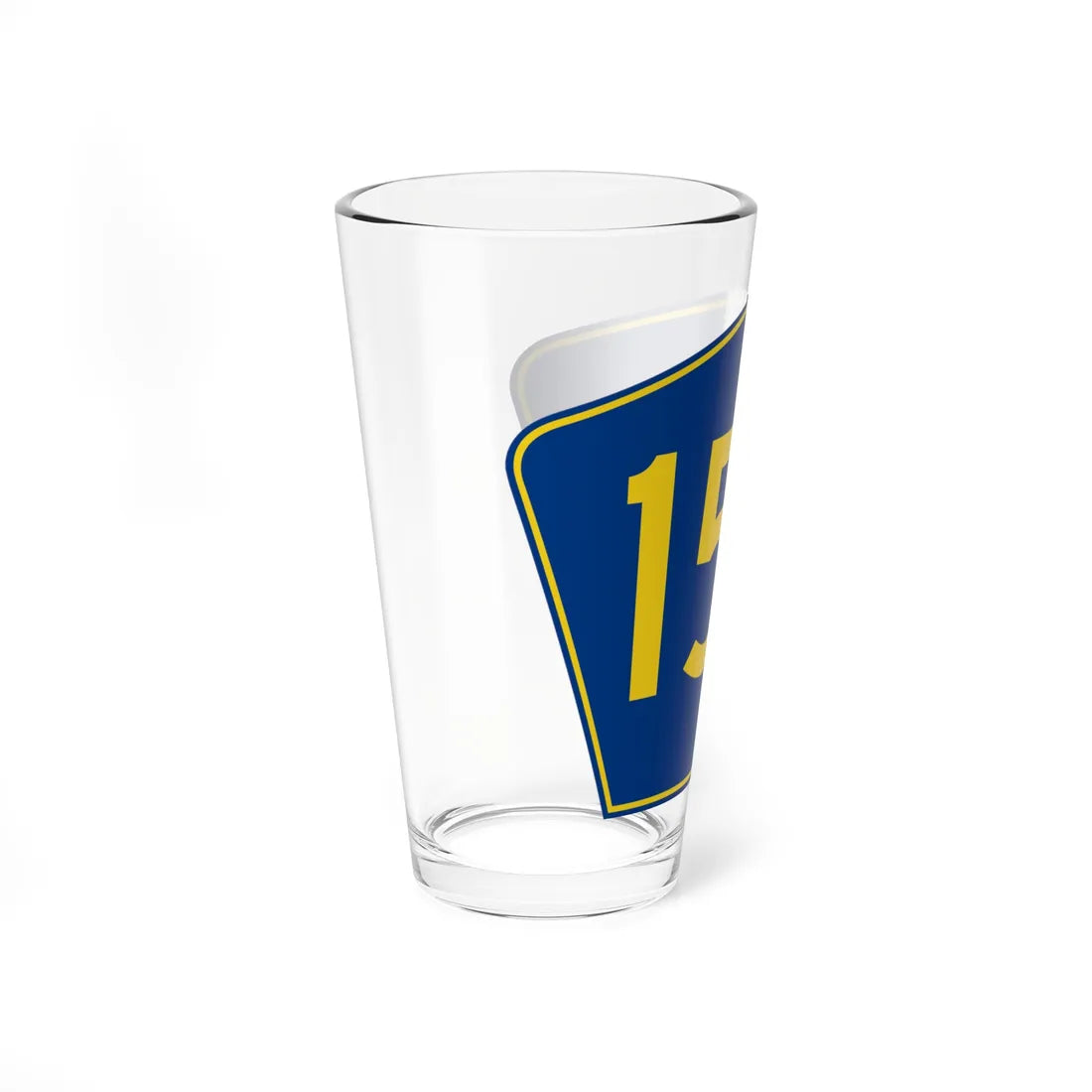 PR secondary 153 (Puerto Rico) (Road Sign) Pint Glass 16oz - Go Mug Yourself