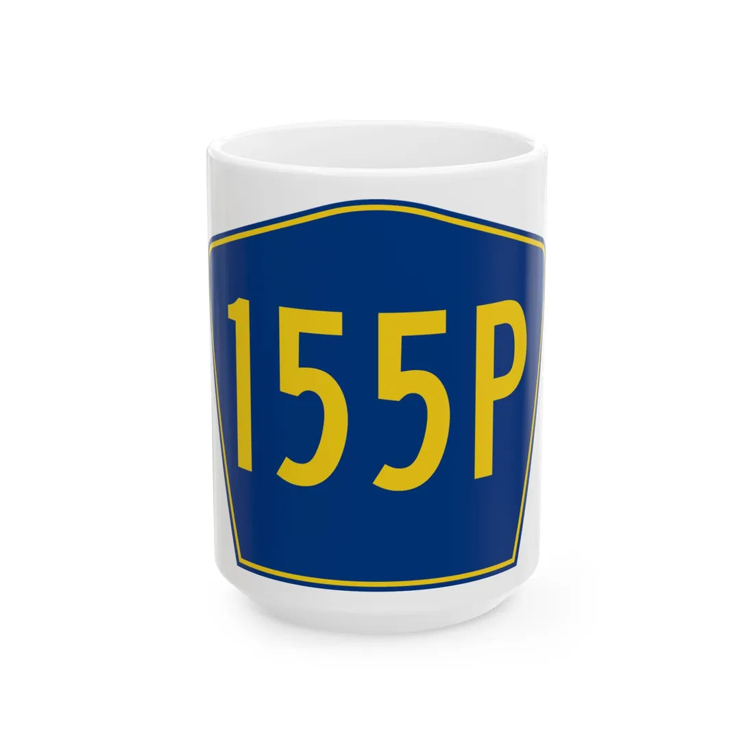 PR secondary 155P (Puerto Rico) (Road Sign) White Coffee Mug 15oz - Go Mug Yourself