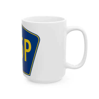 PR secondary 155P (Puerto Rico) (Road Sign) White Coffee Mug - Go Mug Yourself