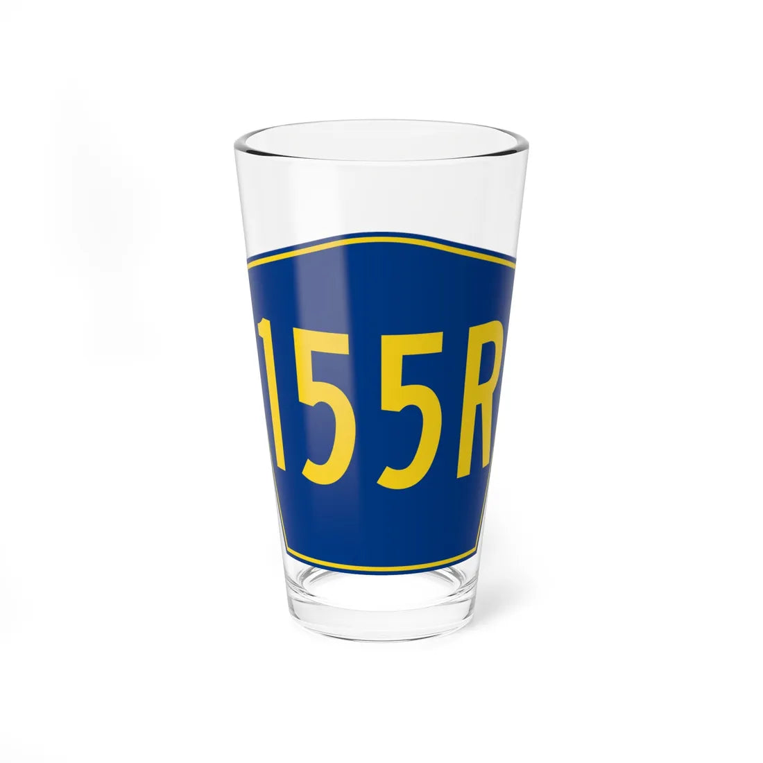 PR secondary 155R (Puerto Rico) (Road Sign) Pint Glass 16oz 16oz - Go Mug Yourself