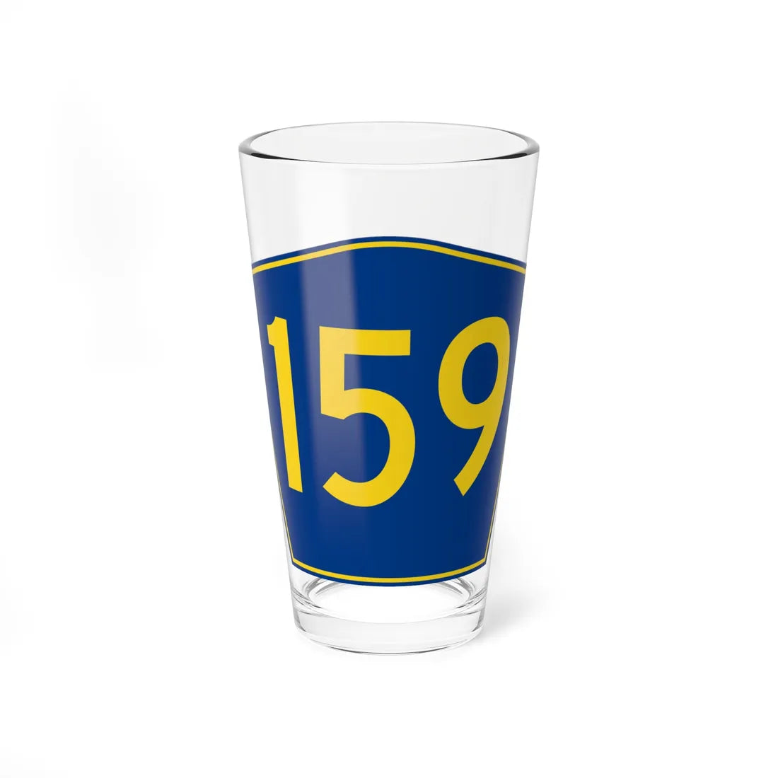 PR secondary 159 (Puerto Rico) (Road Sign) Pint Glass 16oz 16oz - Go Mug Yourself