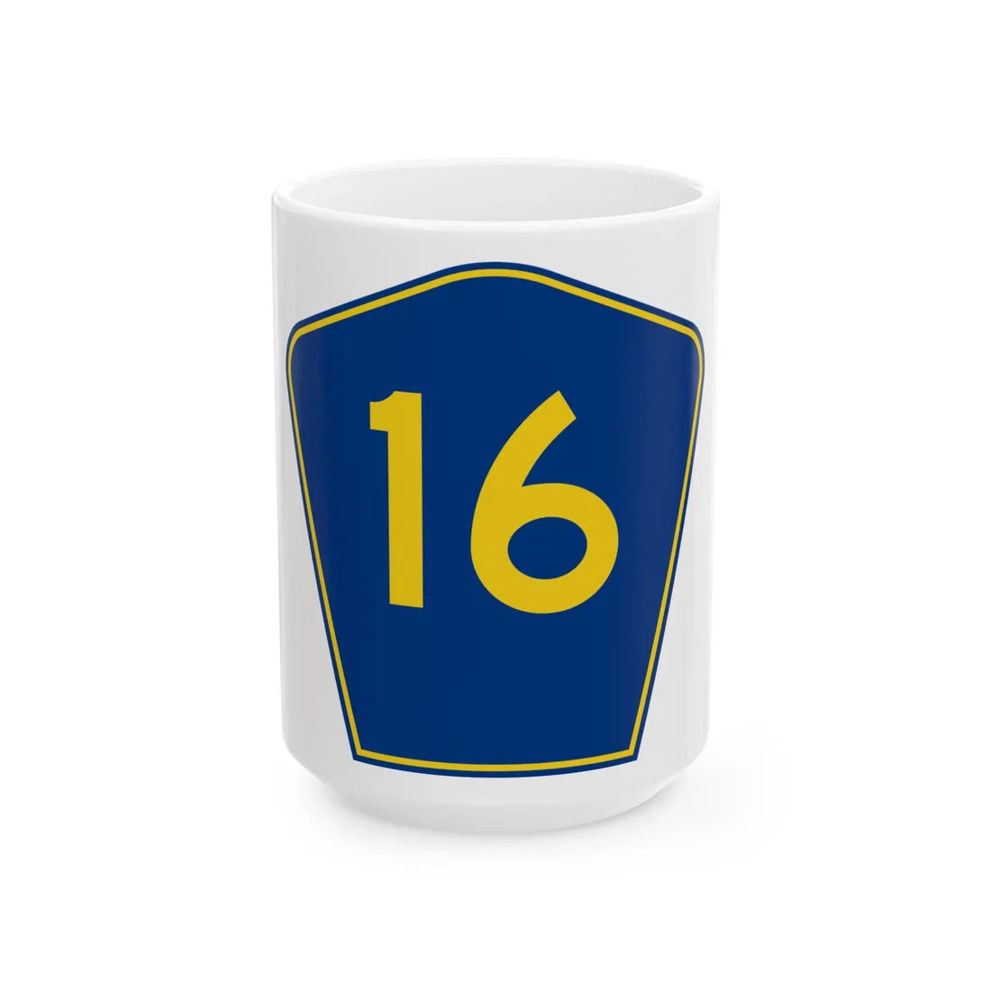 PR secondary 16 (Puerto Rico) (Road Sign) White Coffee Mug 15oz - Go Mug Yourself