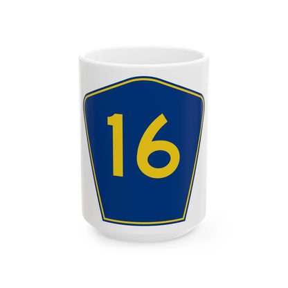PR secondary 16 (Puerto Rico) (Road Sign) White Coffee Mug 15oz - Go Mug Yourself