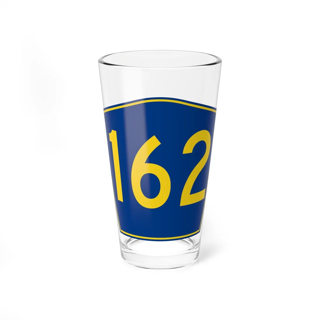 PR secondary 162 (Puerto Rico) (Road Sign) Pint Glass 16oz 16oz - Go Mug Yourself