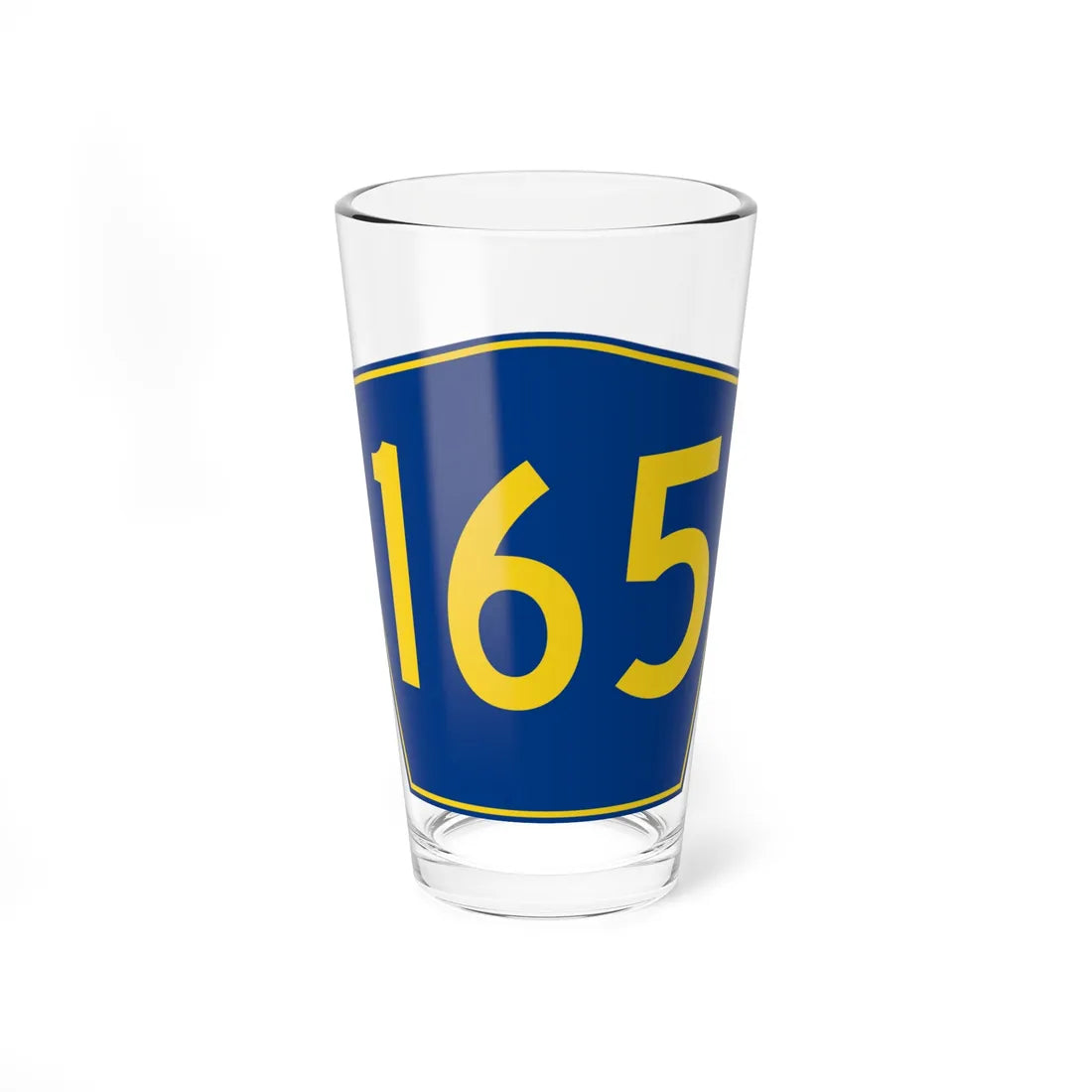 PR secondary 165 (Puerto Rico) (Road Sign) Pint Glass 16oz 16oz - Go Mug Yourself