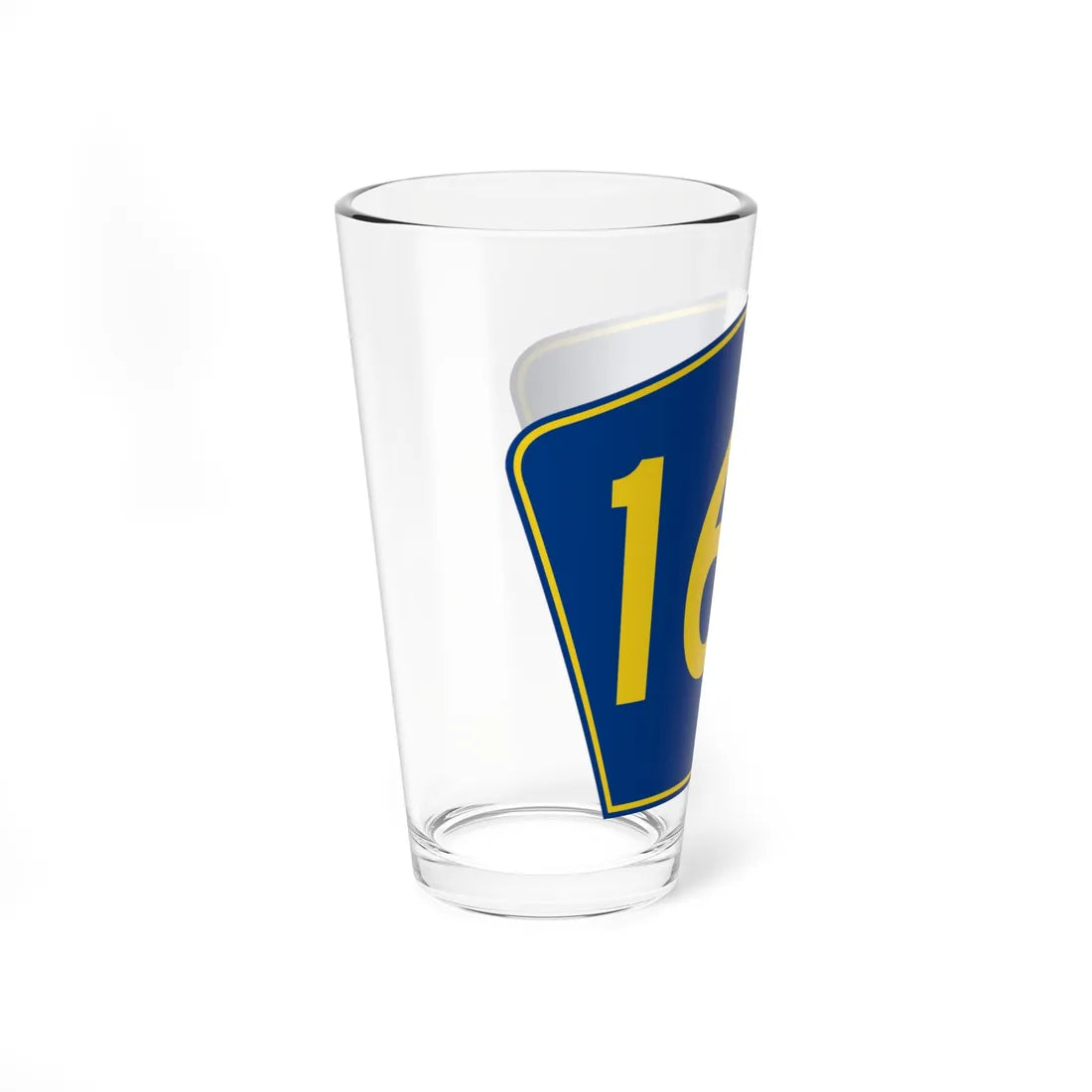 PR secondary 166 (Puerto Rico) (Road Sign) Pint Glass 16oz - Go Mug Yourself