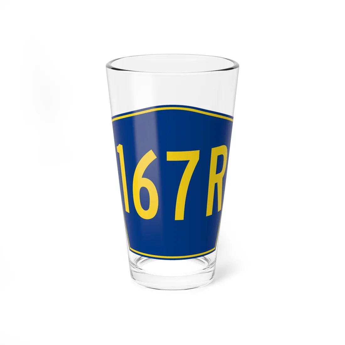 PR secondary 167R (Puerto Rico) (Road Sign) Pint Glass 16oz 16oz - Go Mug Yourself