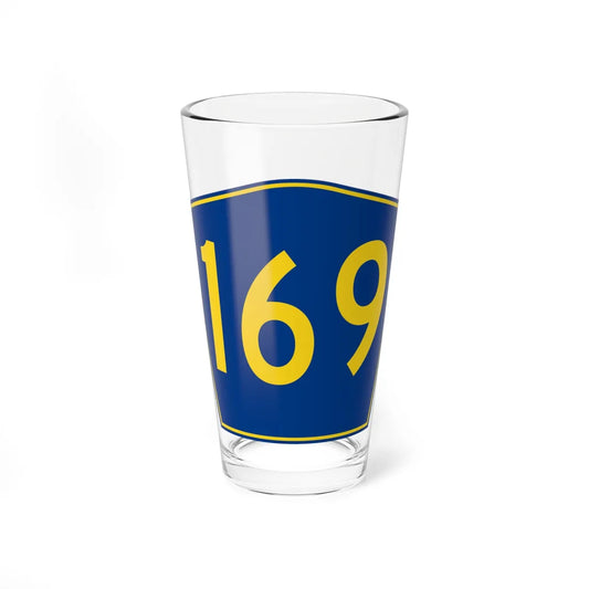PR secondary 169 (Puerto Rico) (Road Sign) Pint Glass 16oz 16oz - Go Mug Yourself