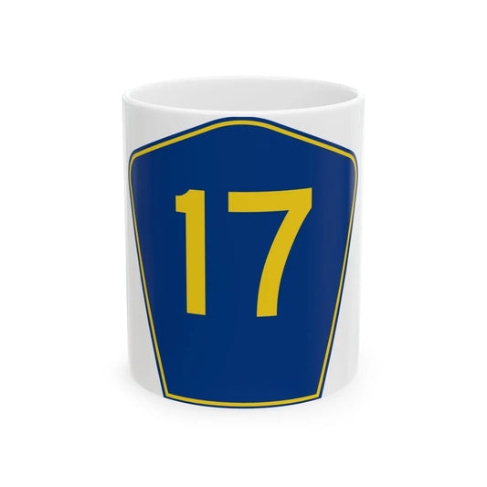 PR secondary 17 (Puerto Rico) (Road Sign) White Coffee Mug 11oz - Go Mug Yourself