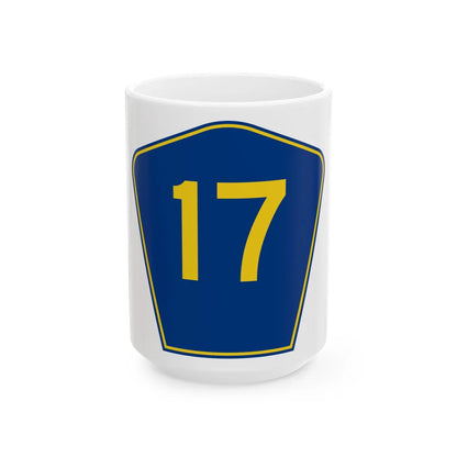 PR secondary 17 (Puerto Rico) (Road Sign) White Coffee Mug 15oz - Go Mug Yourself