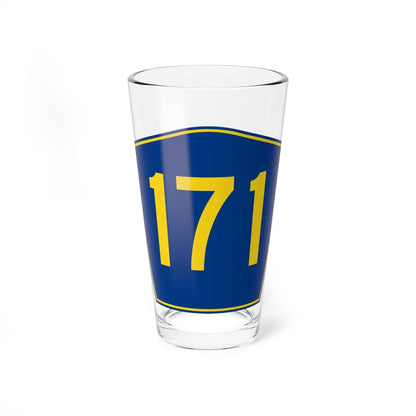 PR secondary 171 (Puerto Rico) (Road Sign) Pint Glass 16oz 16oz - Go Mug Yourself