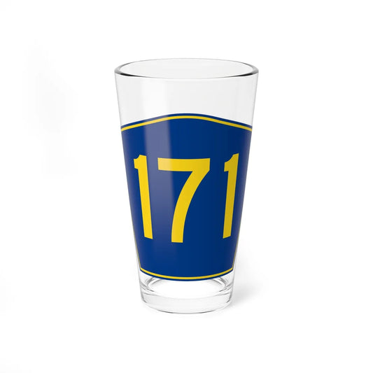 PR secondary 171 (Puerto Rico) (Road Sign) Pint Glass 16oz 16oz - Go Mug Yourself