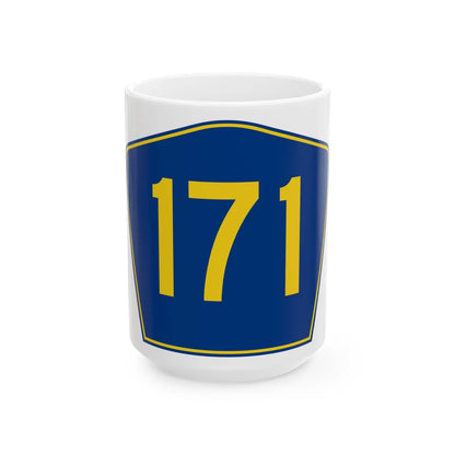 PR secondary 171 (Puerto Rico) (Road Sign) White Coffee Mug 15oz - Go Mug Yourself