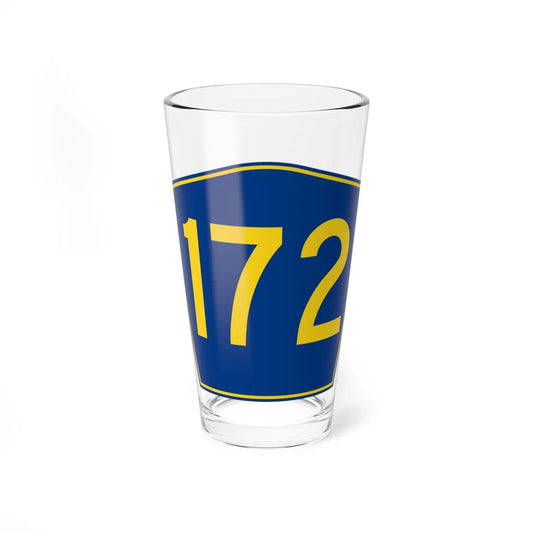 PR secondary 172 (Puerto Rico) (Road Sign) Pint Glass 16oz 16oz - Go Mug Yourself