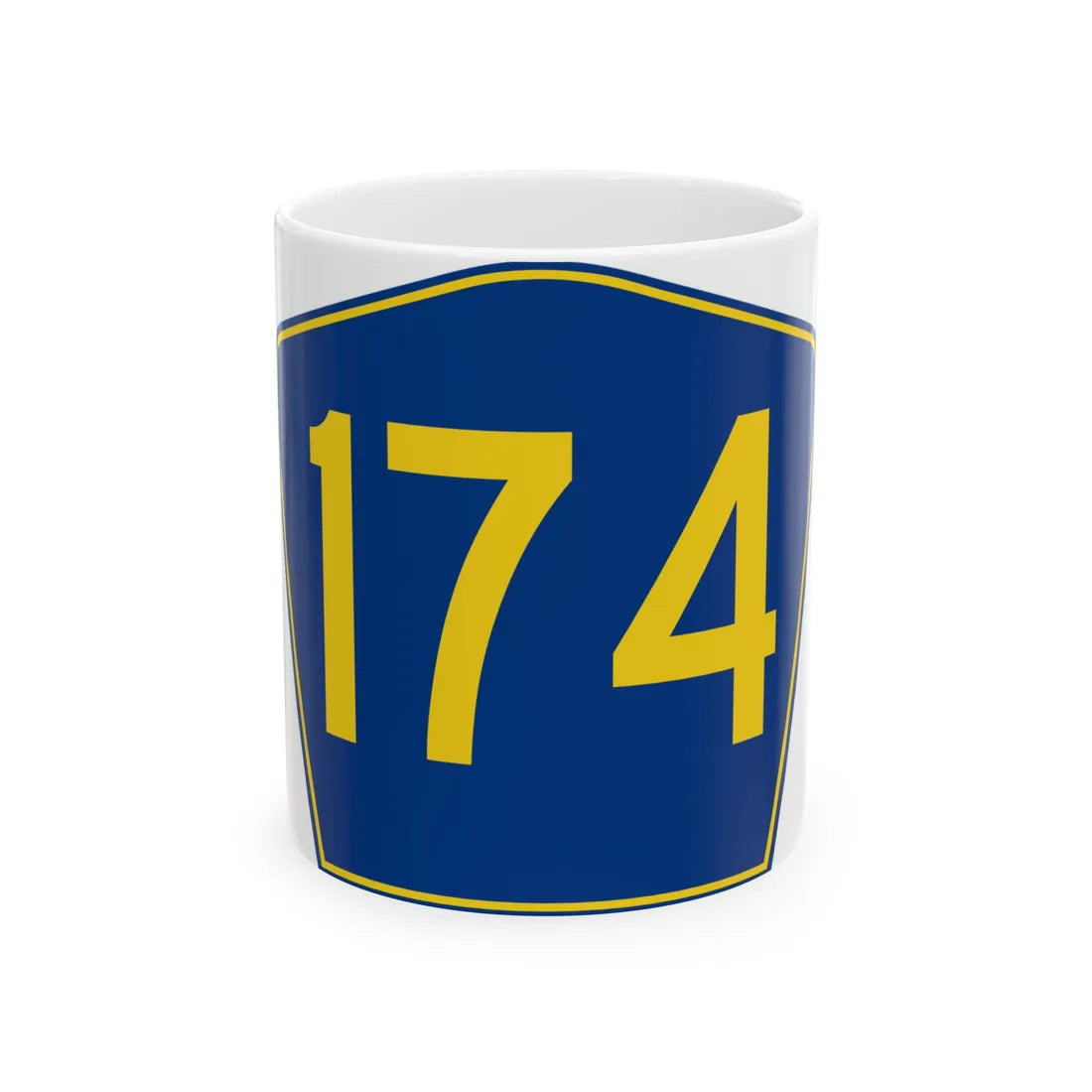 PR secondary 174 (Puerto Rico) (Road Sign) White Coffee Mug 11oz - Go Mug Yourself