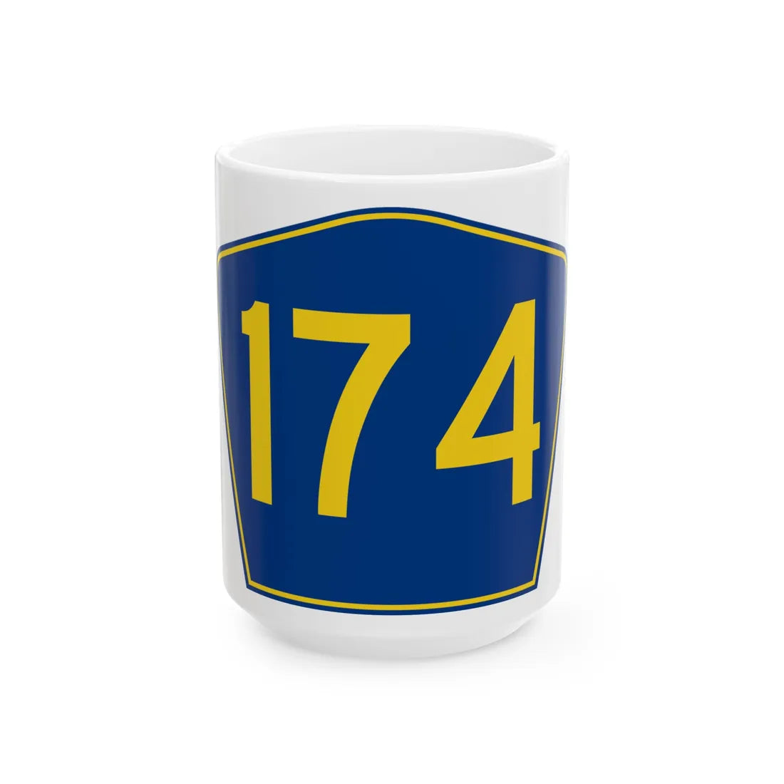 PR secondary 174 (Puerto Rico) (Road Sign) White Coffee Mug 15oz - Go Mug Yourself