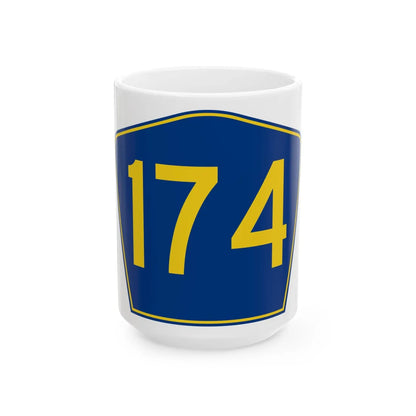 PR secondary 174 (Puerto Rico) (Road Sign) White Coffee Mug 15oz - Go Mug Yourself