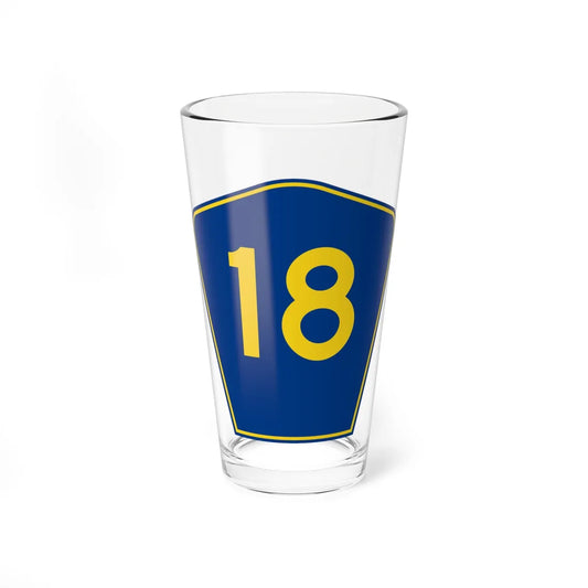 PR secondary 18 (Puerto Rico) (Road Sign) Pint Glass 16oz 16oz - Go Mug Yourself