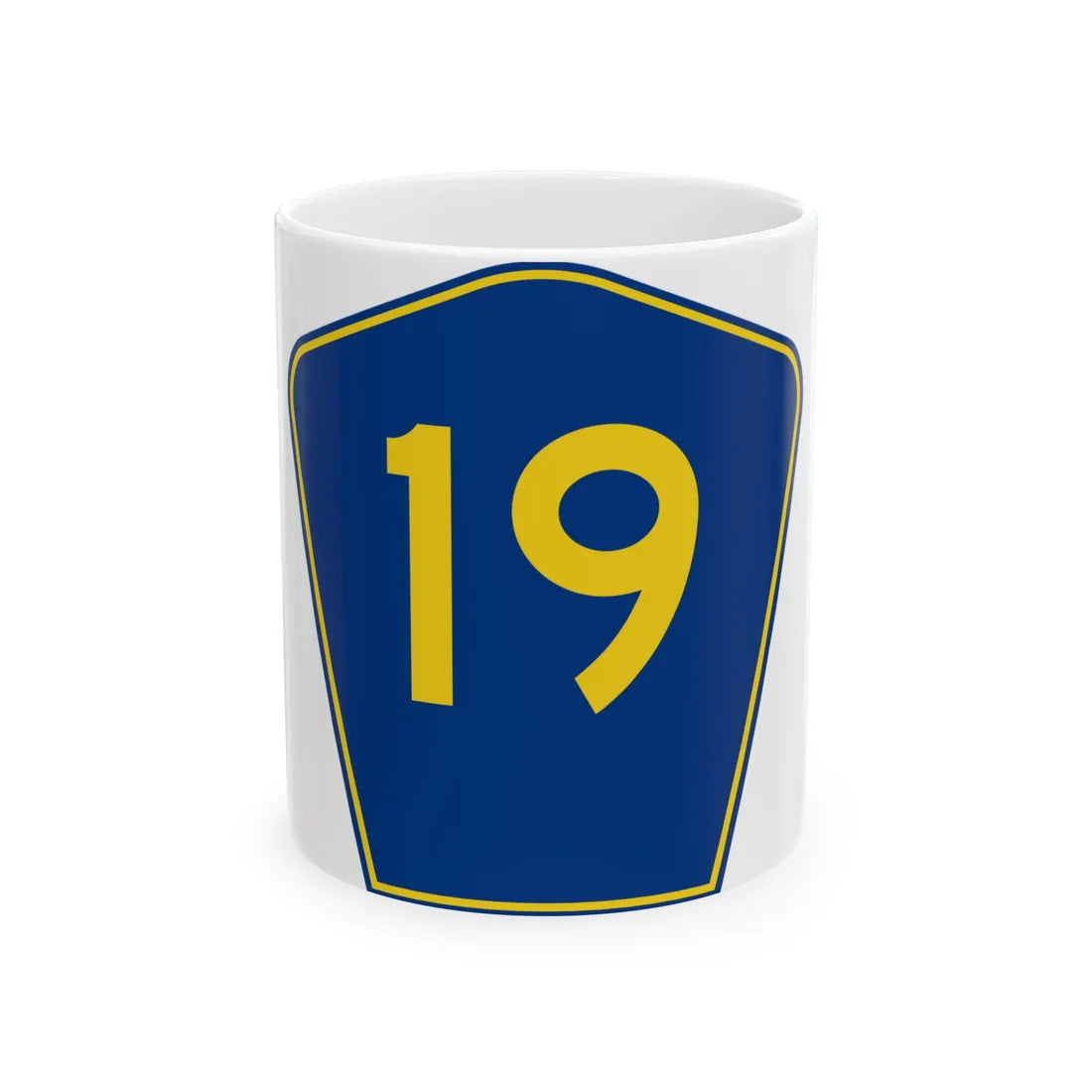 PR secondary 19 (Puerto Rico) (Road Sign) White Coffee Mug 11oz - Go Mug Yourself
