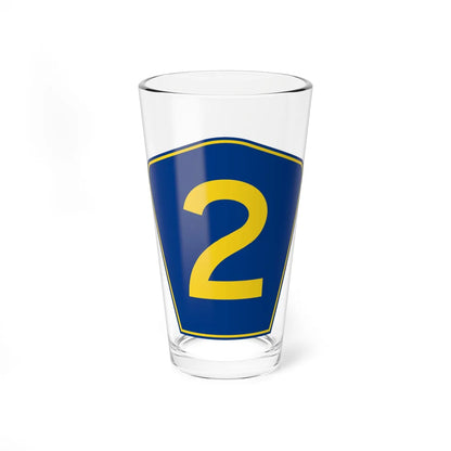 PR secondary 2 (Puerto Rico) (Road Sign) Pint Glass 16oz 16oz - Go Mug Yourself