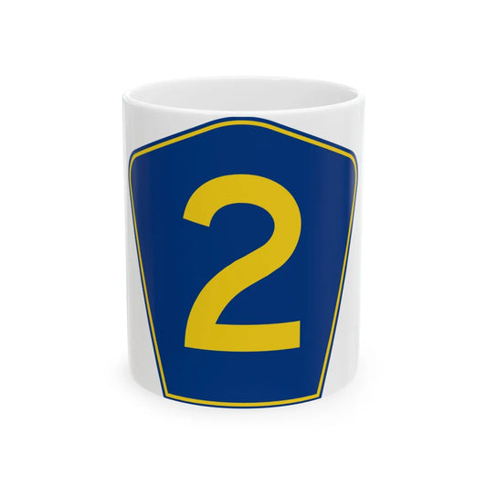 PR secondary 2 (Puerto Rico) (Road Sign) White Coffee Mug 11oz - Go Mug Yourself